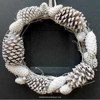 Delightful Mom Food Pine Cone Winter Wreath